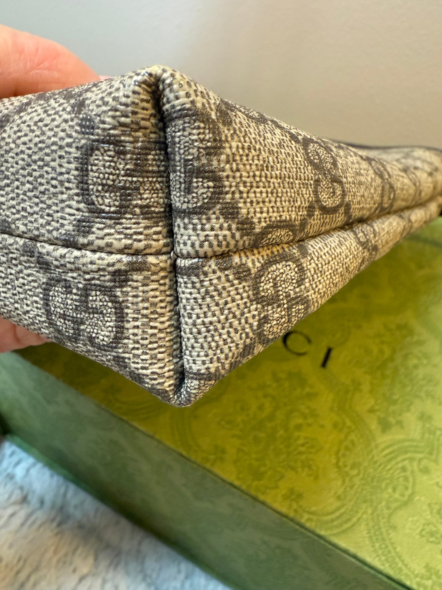 Gucci Supreme Monogram Web Messenger Bag