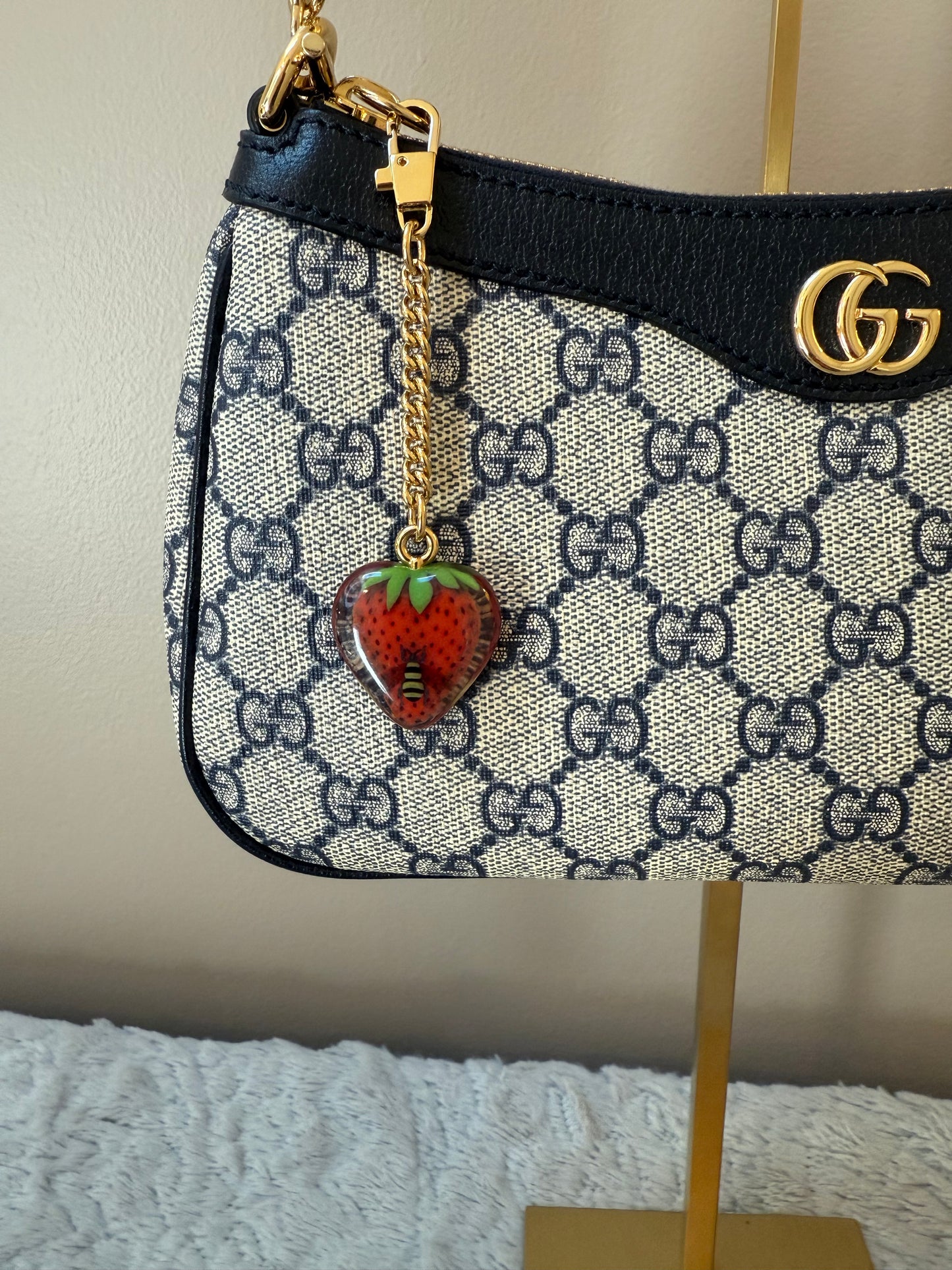 Gucci Supreme Strawberry Handbag (New)