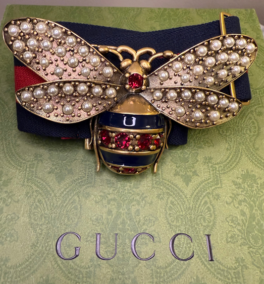 Gucci Queen Margaret Bee Belt