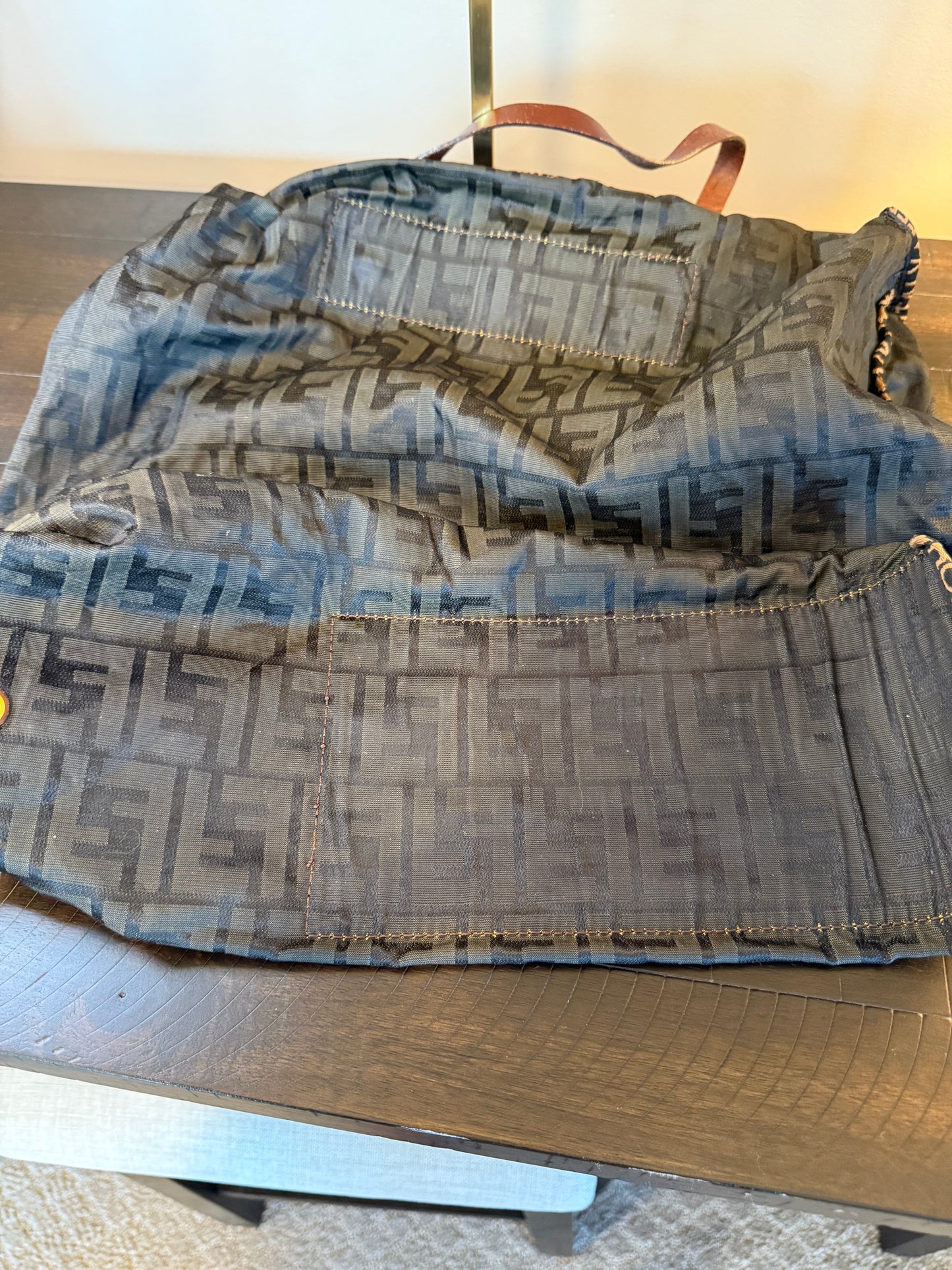 Fendi Zucca Foldable Tote, Vintage