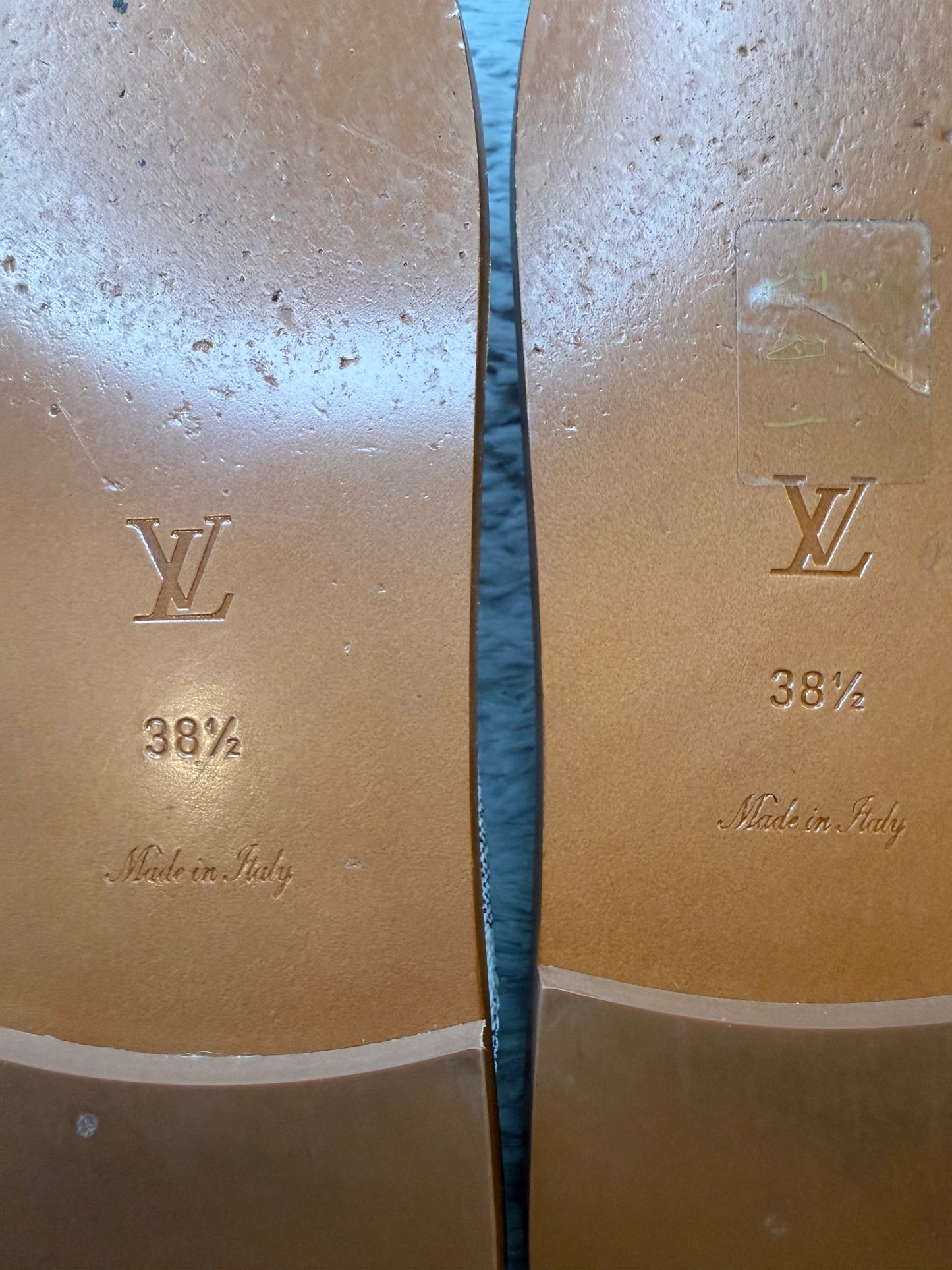 Louis Vuitton Sunny Flat Thong, Damier Azur 38.5