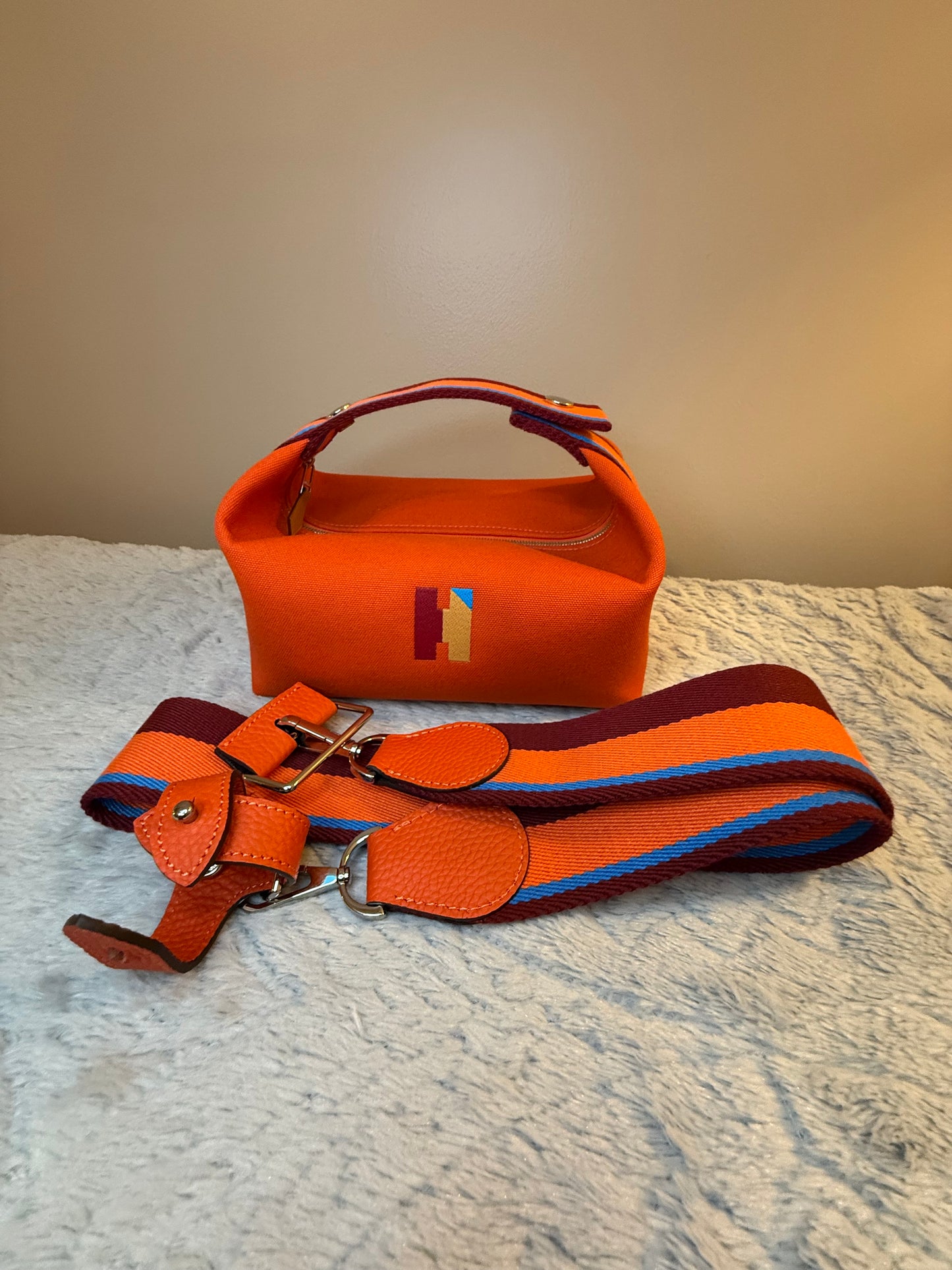 Hermes Bride-a-Brac H Pavillon case with aftermarket crossbody strap