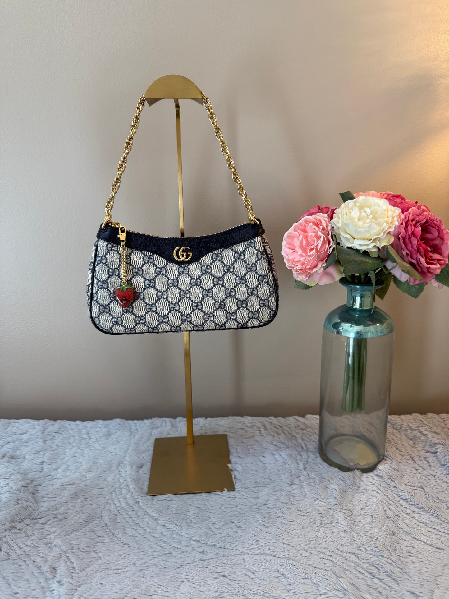 Gucci Supreme Strawberry Handbag (New)
