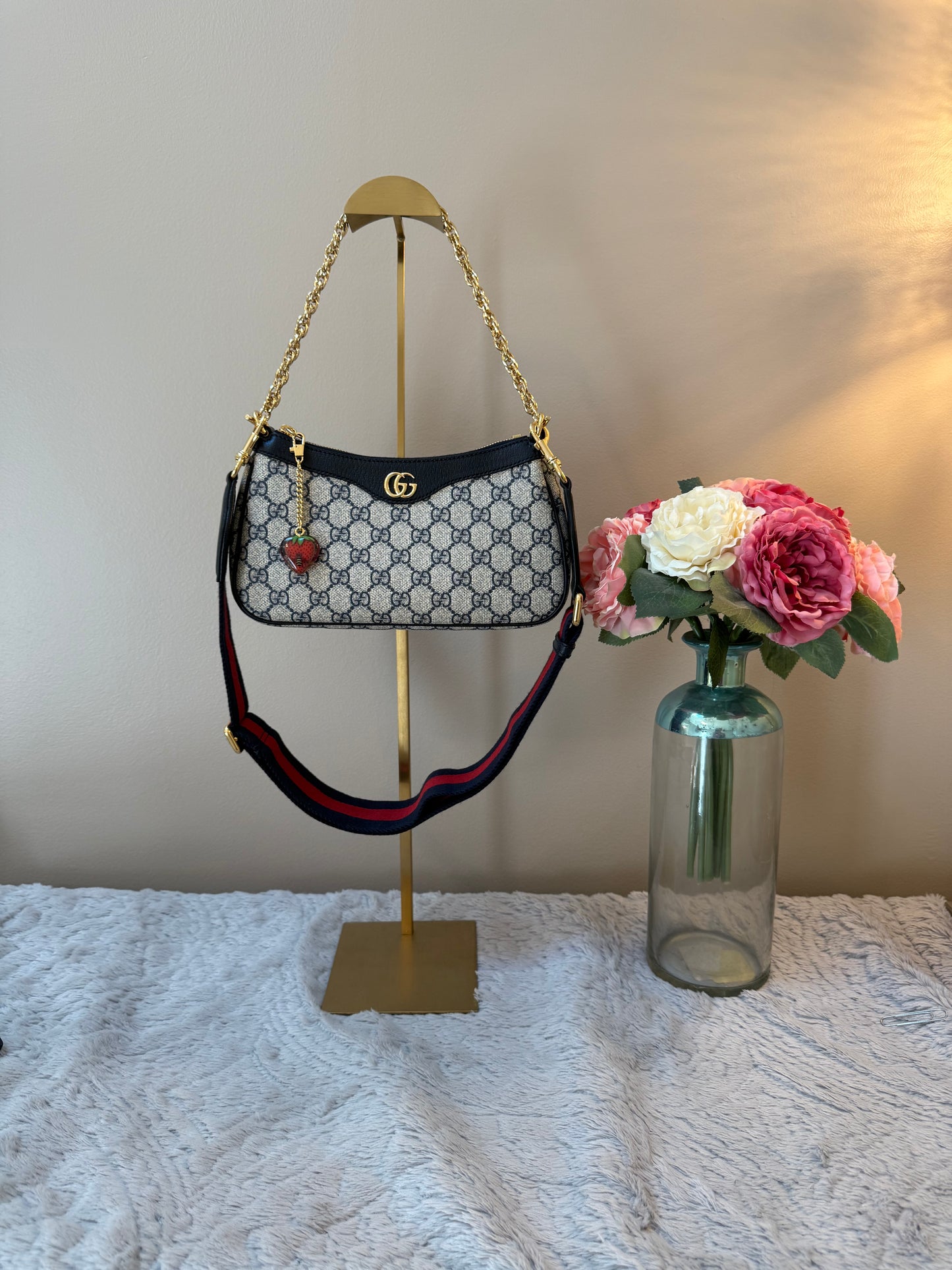 Gucci Supreme Strawberry Handbag (New)