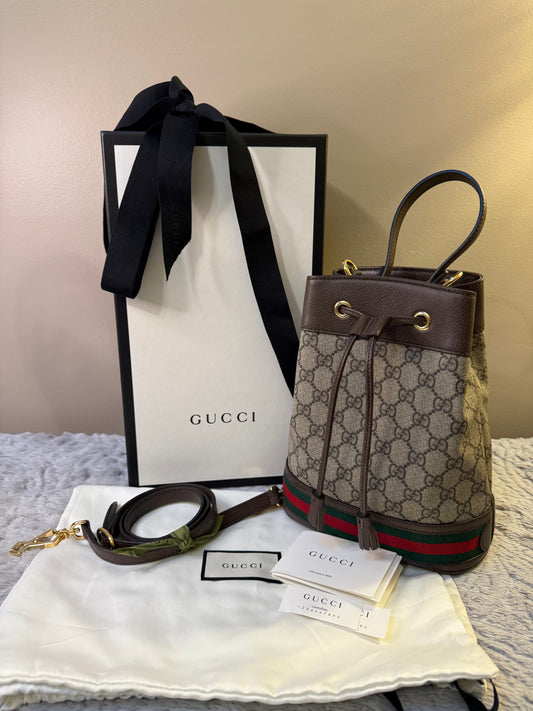 Gucci Ophidia GG Bucket Bag Small