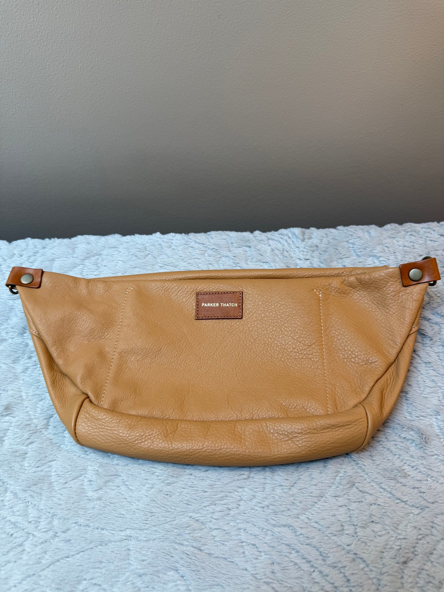 Parker Thatch Cross Your Heart Sling- Butterscotch Tan Leather