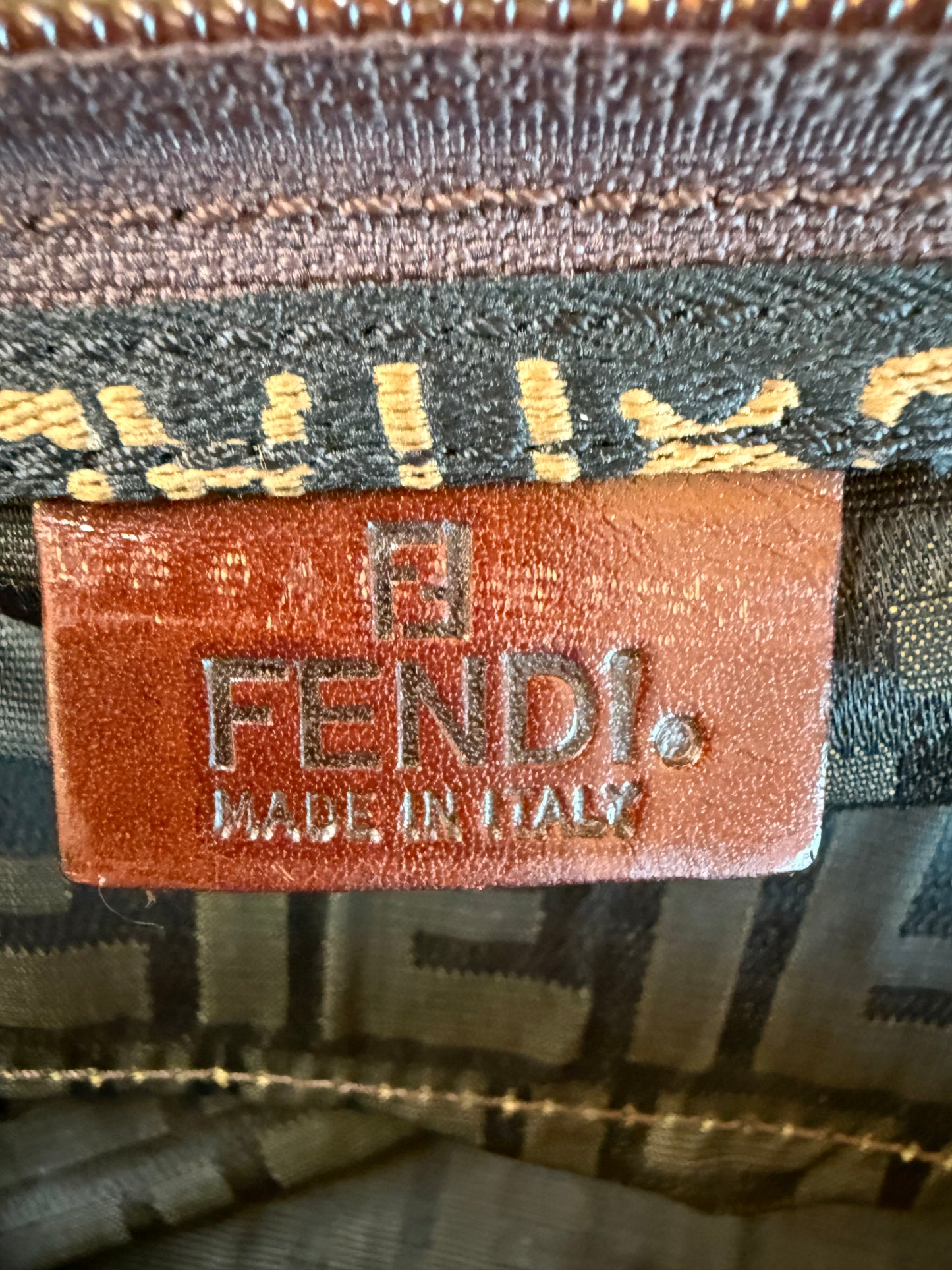 Fendi Zucca Foldable Tote, Vintage