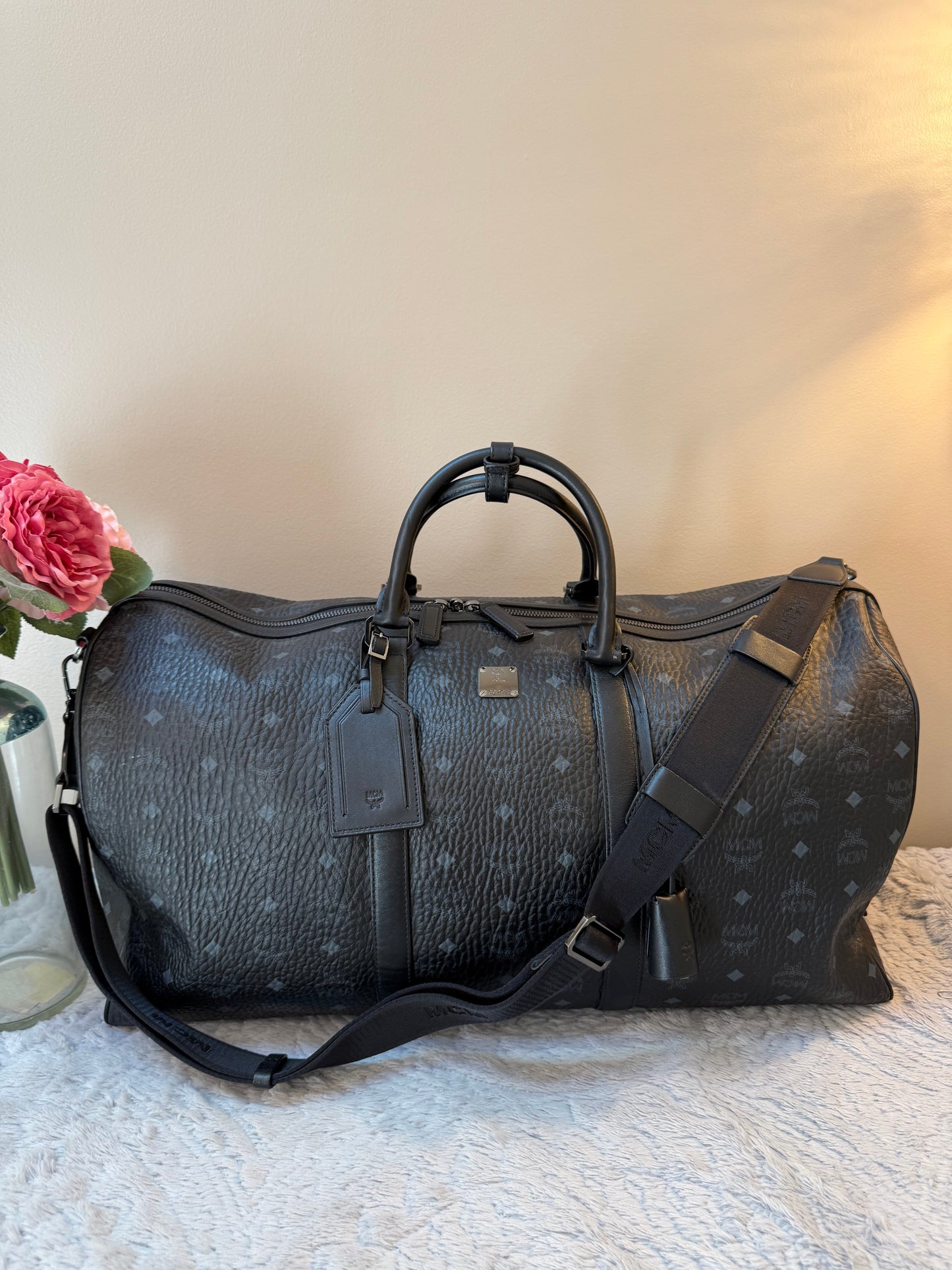 MCM Visetos Monogram Travel Bag (Carry-On Size)